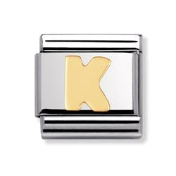 Authentic Nomination Gold Letter - K
