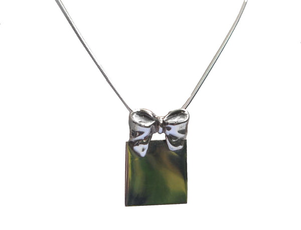 Sterling Silver Bow Pendant - 60% Off - Last One!
