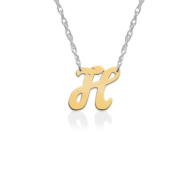 Jane Basch Designs Petite Personal Initial Necklace - 14K Yellow Gold