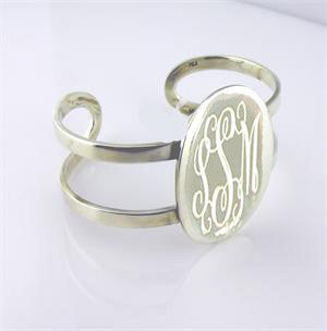 Sterling Silver Cuff Bracelet - Engraveable