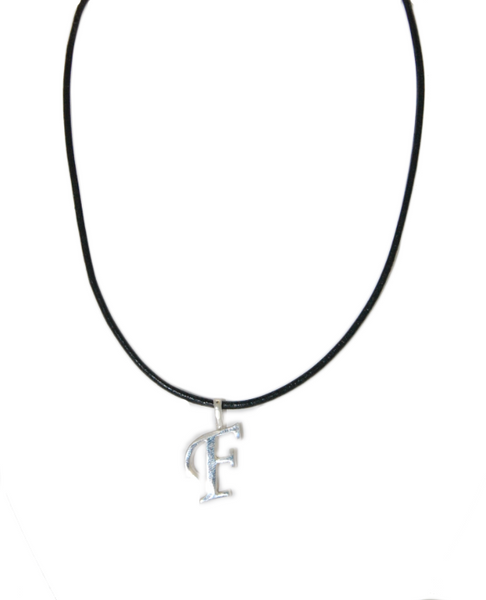 Sterling Silver Initial "F" Necklace - 75% off!