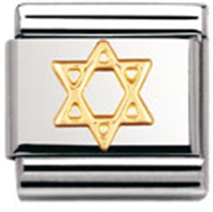 Authentic Nomination Link - Star of David - Gold