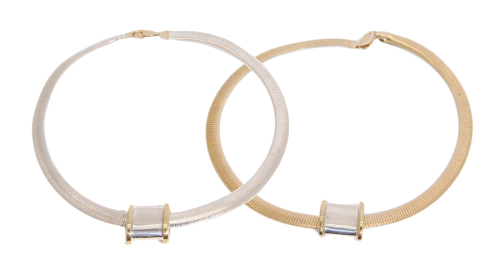 Estate 14k White Gold Omega Necklace – Springer's
