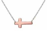 Jane Basch Designs Petite Personal Cross Necklace - 14K Yellow Gold