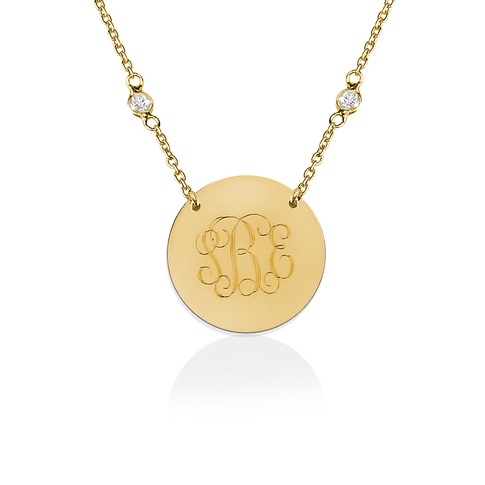 Personalised Sterling Your Fingerprint Disc Necklace | Lisa Angel