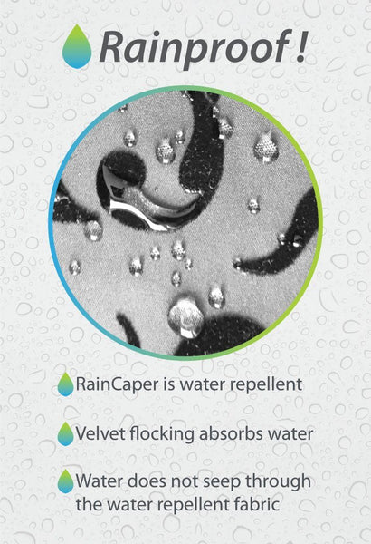 RAINCAPER DRESSY RAIN CAPE - BLACK/VELVET SWIRLS