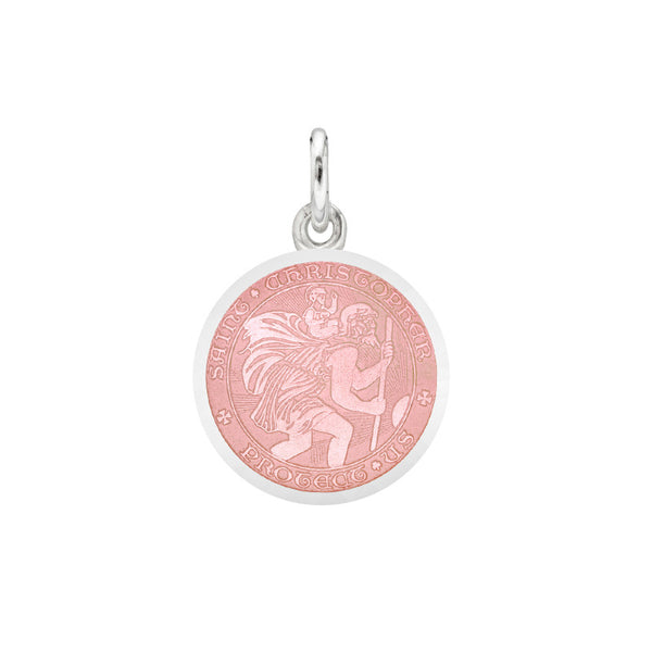 St Christopher Medal French Wire Earrings