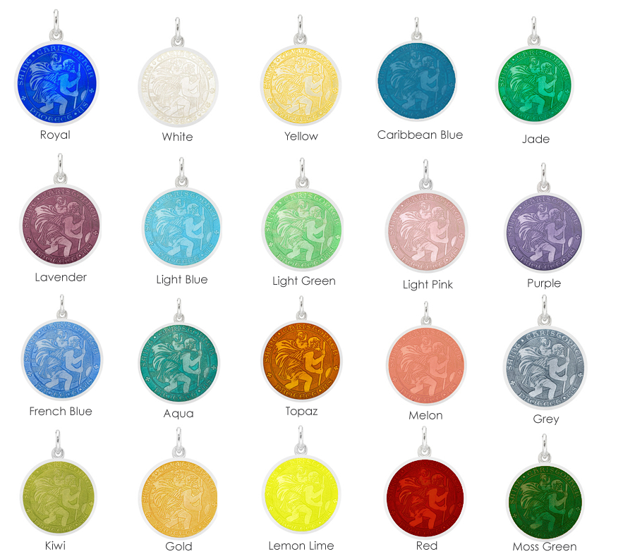 Colored st 2025 christopher medals